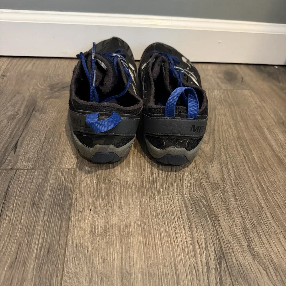 Merrell Mens Barefoot Shoes GORE-TEX Embark Glove Black Olympia Blue Size 12